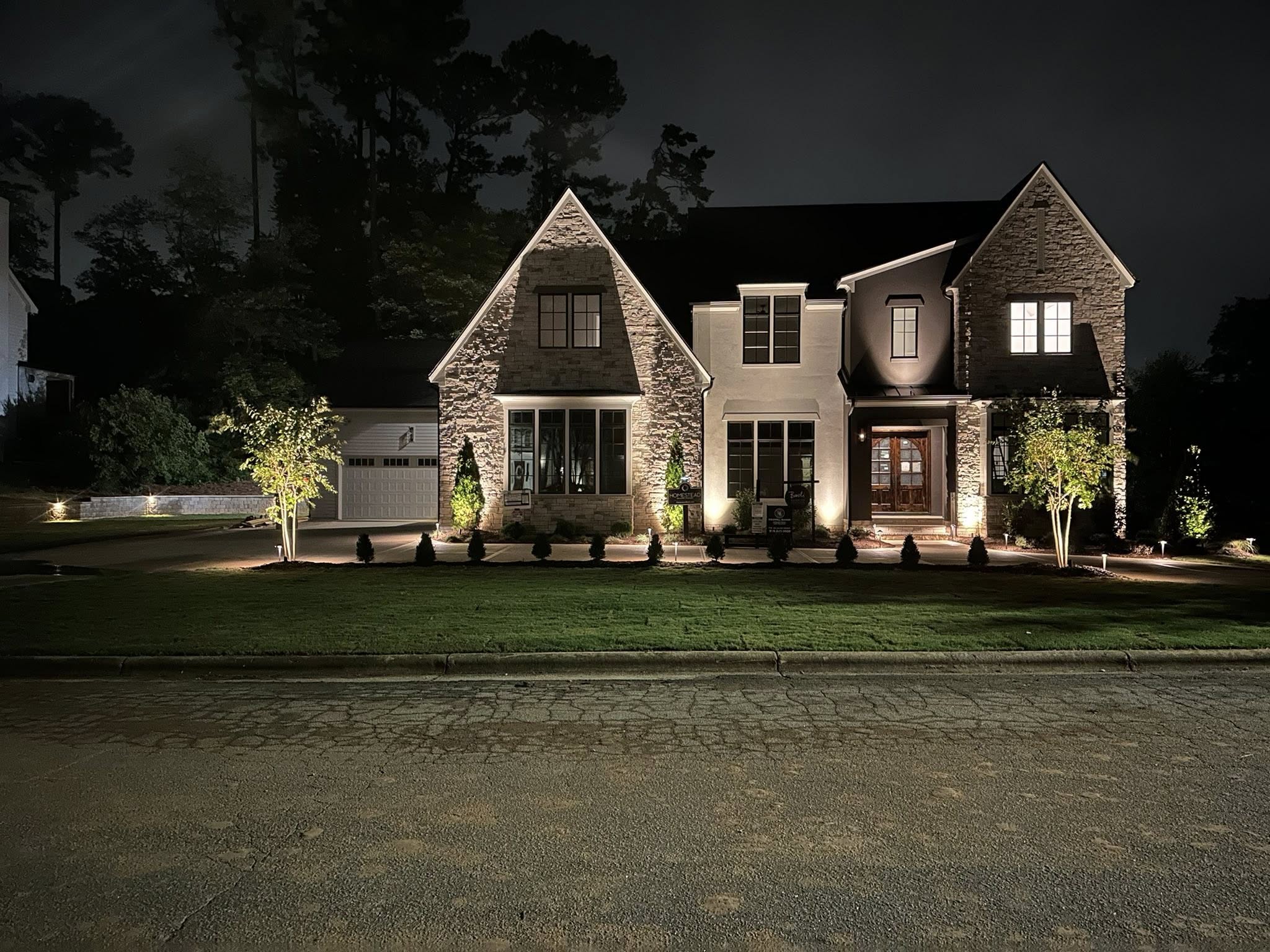 Irrigation lawn trench